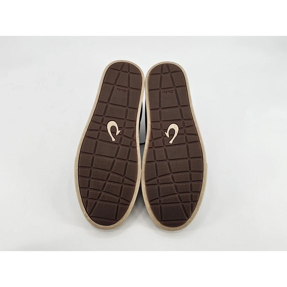 Olukai Kahu Pahaha‎ Men's Size 11 M Shoes Brown Leather Casual Comfort Sneakers